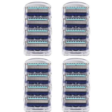 Imagem de Barbeador Manual Masculino De Aço Inoxidável De 5 Camadas, Lâmina Subs