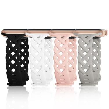 Imagem de Pulseiras de relógio IWABCertoo Slim Silicone para Apple 38/40/41/42/4