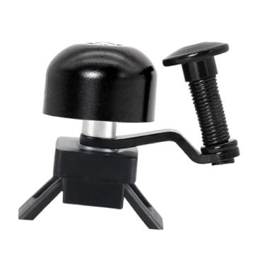 Imagem de oshhni Campainha de bicicleta, anel de guidão, resistente, portátil, fácil de instalar, som alto e claro, acessórios de ciclismo para esportes ao ar livre, Preto