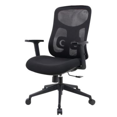 Imagem de Cadeira Escritório Nr-17 Everest Diretor c/Braços Fratini Encosto Tela Mesh Preta Base Rodízio