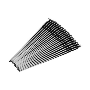 Imagem de Espetos De Churrasco De Aço Inoxidável Reutilizáveis 10 20 30 50 100 U