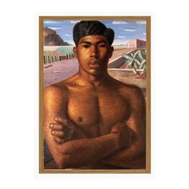 Imagem de Quadro moldurado mestiço Portinari