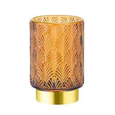 Imagem de LEICURACE Organizador de pincéis de maquiagem, porta-escovas de dentes, porta-lápis de mesa, copo de pincel de vidro vintage multifuncional (A42-5-US)