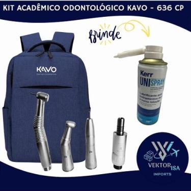 Imagem de Kit academico odontologico kavo série 636 led mochila unispray kavo ke
