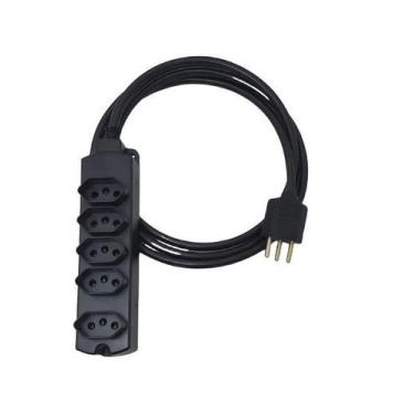 Imagem de Extensão Elétrica 5 Tomadas 20a Reforçada 3 Metro Pp 2x2,5mm - Margiri