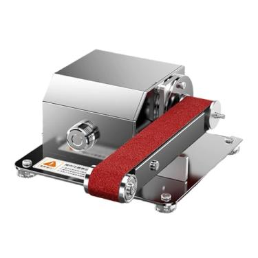 Imagem de Bothyi Mini lixadeira de cinta, afiador de facas, ferramenta de afiação de facas, polidor elétrico de baixo ruído, máquina de lixar para madeira, faça você