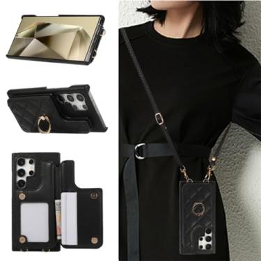 Imagem de MVVKKY Capa tipo carteira e porta-cartões para Galaxy A25 (preto)