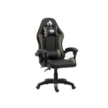 Imagem de Cadeira gamer fox vulpes cinza - fox Racer