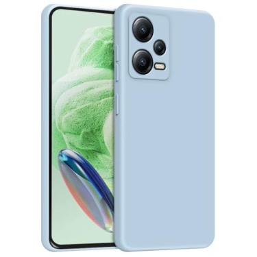 Imagem de Capa Capinha Case Para Xiaomi Redmi Note 12 Pro 5G Silicone Forro Aveludado Proteção Premium (AZUL BEBE)