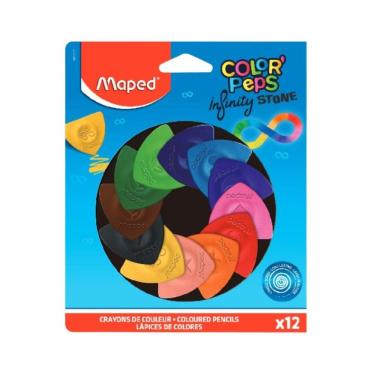 Imagem de Kit Lápis De Cor Triangular Color Peps 12 Cores Infinity