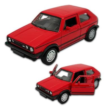 Imagem de Miniatura carrinho de ferro Golf 1 GTI 1976, Em metal, Com Fricção, 11 CM de comprimento (Vermelho)