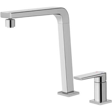 Imagem de Monocomando para cozinha com ducha manual Bistrô Tech Cromado Docol