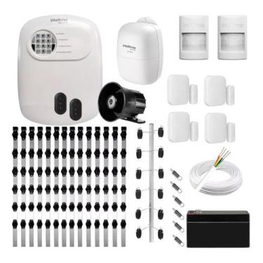 Imagem de Kit Intelbras Alarme E Cerca Elétrica Industrial 75m 3 Canto