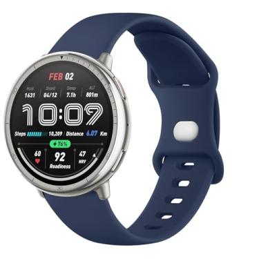Imagem de AK Pulseiras de silicone compatíveis com Amazfit Active 2 / Active Watch Band Women Men, pulseira de substituição macia para Amazfit GTS 4 3 2 2e/GTS 4 2 Mini/GTR mini/Bip 3/3 Pro/Bip U Pro/Bip S Lite