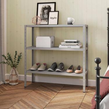 Imagem de Estante para Área de Serviço 3 Prateleiras Genova Cinza