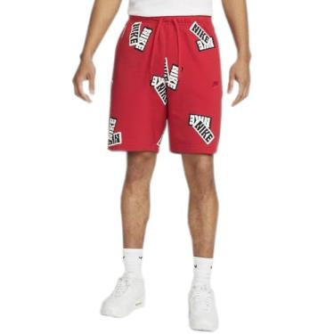 Imagem de Nike Shorts Esportivos Esportivos Masculinos + Shorts de Lã, University Red, G