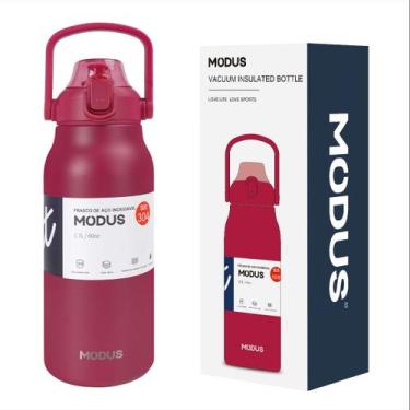 Imagem de Garrafa Térmica Parede Dupla Com Canudo e Trava Aço Inox 1700ml Café S