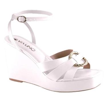 Imagem de Sandalia Via Uno Plataforma Ref 608043ssavv Branco Off 038