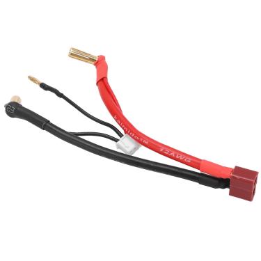 Imagem de Zerodis Plugues de Servo e Fios do Cabo do Conector de Carro RC a 90 ° Banana Plug de 4 Mm Cabo Macho Com Cabeça de 2 Mm RC Linha de Conexão para 2s 7,4V Bateria de Lítio Conector 12AWG