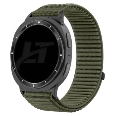 Imagem de Pulseira Nylon Loop LTimports compativel com Galaxy Watch8 Classic 46mm, Galaxy Watch 8 44mm e Galaxy Watch 8 40mm (LT-Musgo, Conector Preto)