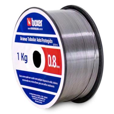 Imagem de Arame para solda mig de 0,8 mm 1 kg uso sem gás - 1570003 - Boxer