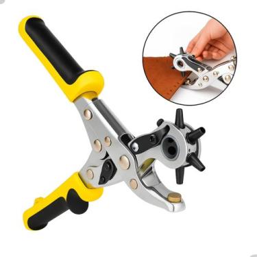 Imagem de Alicate Vazador Furador Rotativo Profissional Ferramenta Couro Cinto B