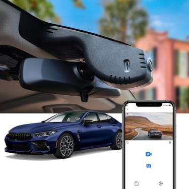 Imagem de Fitcamx Câmera de painel 4K compatível com BMW série 8 e M8 2019 2020 2021 2022 2023 2024 840i M850i xDrive (HD2-6808), visual integrado OEM, vídeo UHD 2160P, gravação em loop WiFi, G-Sensor, Plug