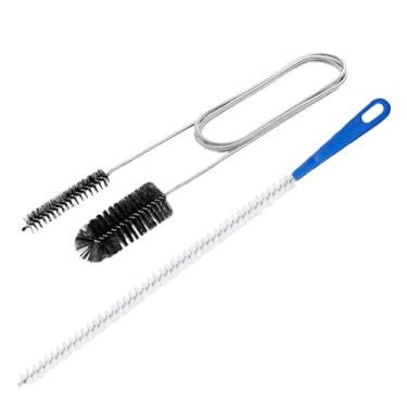 Imagem de Escova de limpeza de drenagem | Kit de escova de limpeza de tubo de drenagem de pia de cozinha, ferramenta de remoção de entupimento para manutenção de encanamento, mangueira de banheiro, chuveiro