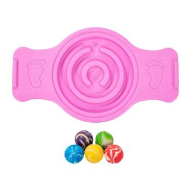 Imagem de Lljsszr Prancha de Equilíbrio, Labirintos, Gangorra, Treinamento Sensorial, Disco de Fitness Divertido, Multifuncional, Prancha de Estabilidade Oscilante para, Rosa