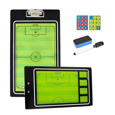 Imagem de JustGoFit Prancheta Tática Magnética Futebol Dupla Face Com Caneta Ímãs E Apagador