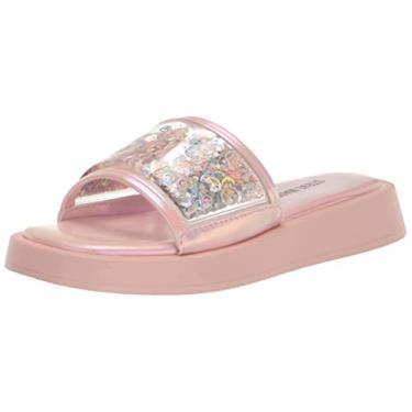 Imagem de Steve Madden Girls Shoes Sandália infantil SweeTee Slide unissex, Blush, 5 Big Kid
