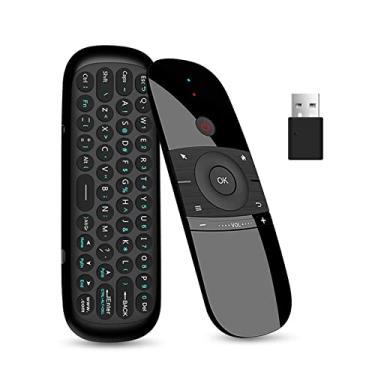 Imagem de WeChip W1 Mouse remoto universal para TV, teclado sem fio, mouse sem fio, conexão de 2,4 GHz, teclado remoto para Android TV Box/PC/Smart TV/projetor/HTPC/PC tudo-em-um/TV (w1)