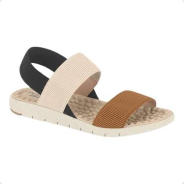 Imagem de Sandalia Fem Rasteira Modare 7162.206-21177.101033, Camel, Creme, Pret