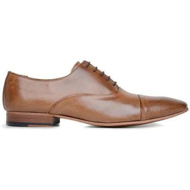 Imagem de Sapato Social Marrom Tan em Couro 87006 - Madok, 39