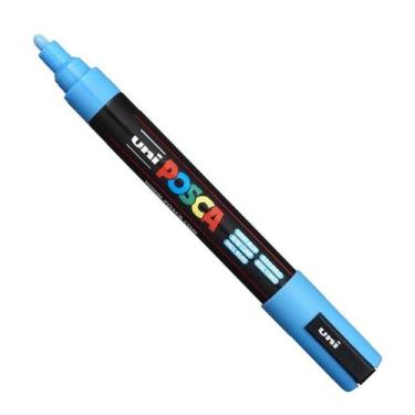 Imagem de Marcador Uni Posca Pc-5M azul claro