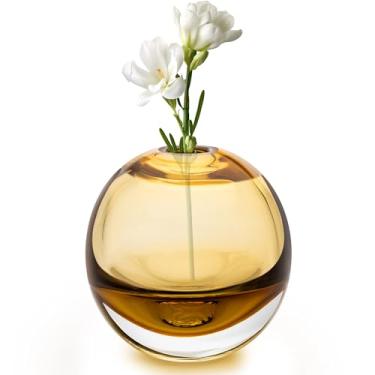 Imagem de Vaso de cristal amarelo