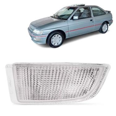 Imagem de Pisca Seta Parachoque Escort Xr3 1993 A 1995 Cristal - ACRILUX, Esquer