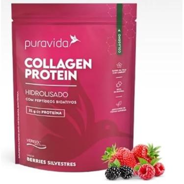 Imagem de Collagen Protein (Colágeno) Sabor Berries Silvestres de 450 g-Pura Vida