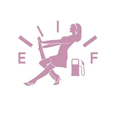 Imagem de 4 peças adesivos engraçados de tanque de combustível à prova d'água decalque hilário para a maioria dos veículos, carros, caminhões, tampa de gasolina, fácil instalação, mais cor (rosa)