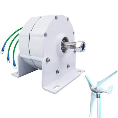 Imagem de 12v,3000W-6000W Pequeno Gerador de ímã permanente Alternador Ac com controlador alternadores sem engrenagens para Wind Wate(12V 24V 48V 220V)