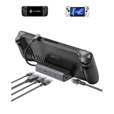 Imagem de Estação de ancoragem JSAUX para Steam Deck/ROG Ally 5 em 1 4K @60Hz