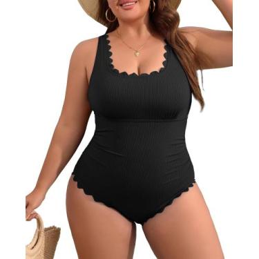 Imagem de Roupa de banho Charmo Plus Size One Piece para mulheres curvilíneas, p