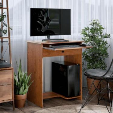 Imagem de Mesa de computador escrivaninha com gaveta Barcelona freijo - CASA H