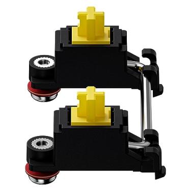 Imagem de GATERON Estabilizador de parafuso para interruptor de satélite de teclado mecânico 60% 7U 6.25U 2U (amarelo)