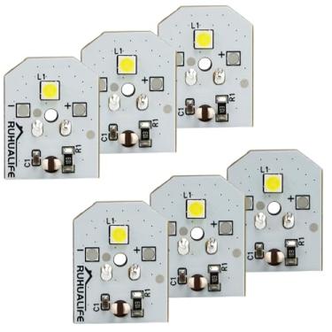 Imagem de RUHUALIFE Lâmpada LED para refrigerador, lâmpada de refrigerador, substituição LED compatível com GE GFE26GGKBBB GFE26GGHEWW Substituição: WR55X30602 WR55X26486