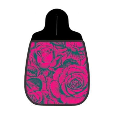 Imagem de Lixeira De Carro Organizador Lixinhocar Rosas Rosa Choque