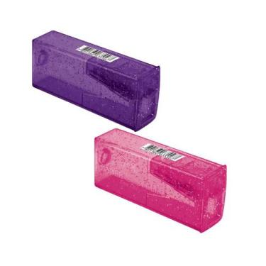 Imagem de Apontador com Depósito Glitz Faber-Castell, KIT2 (LILAS E ROSA)