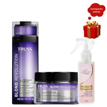 Imagem de Kit Truss Blond Revolution Shampoo 300ml + Máscara 180g + Finalizador 