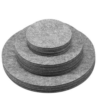 Imagem de WhSunVo 84/144 peças divisórias de armazenamento de pratos separadores de placa de feltro cortáveis protetores de armazenamento de placas dobráveis separadores de prato reutilizáveis para empilhar