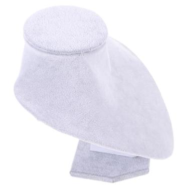 Imagem de Colares mostrar rack busto manequim jóias vitrine suporte de jóias suporte de exibição de jóias correntes organizador pingente suporte pequena caixa adereços expositor veludo/566